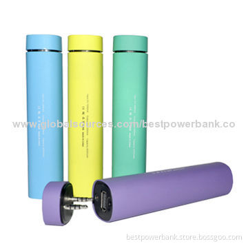Grade A Li-polymer Battery Single USB 4,000mAh Colorful Power Banks, Sized 136*30*29mm